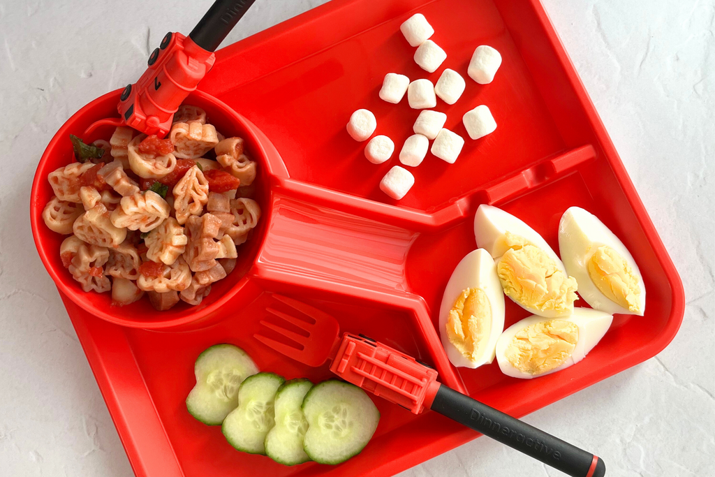 wholesome-playful-toddler-lunch-ideas-in-a-firefighter-dining-set