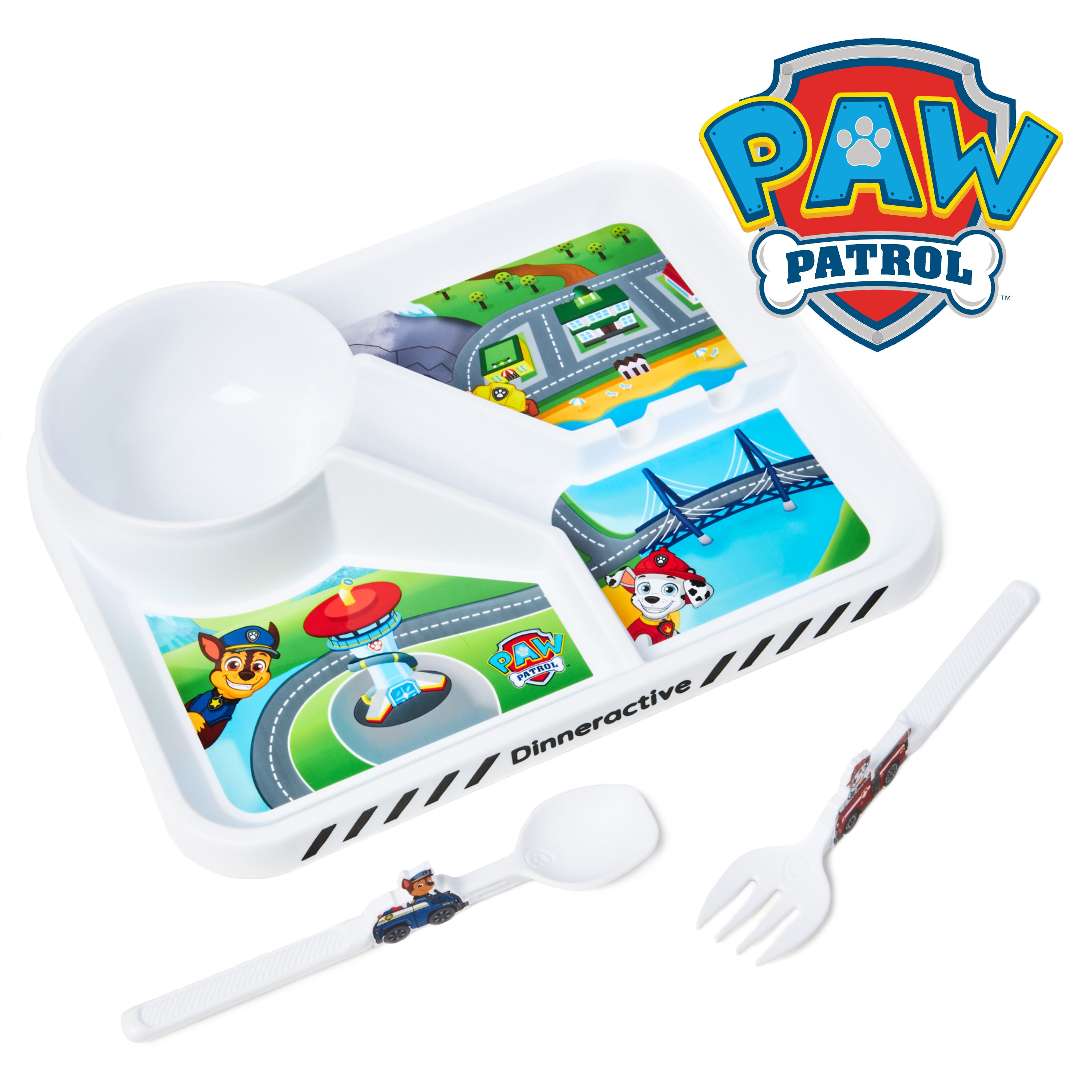 3 Piece PAW Patrol Themed Meal Set Dinneractive