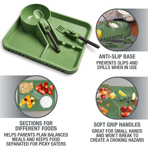 3-Piece Army Themed Meal Set