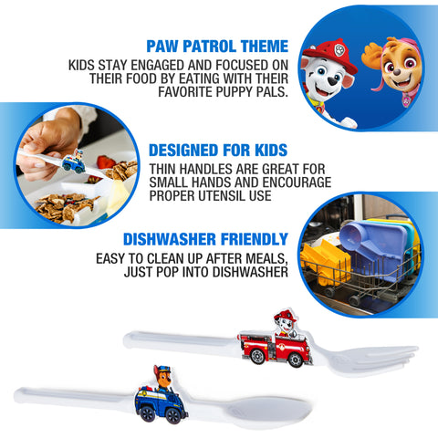 2-Piece PAW Patrol Themed Utensil Set - Dinneractive