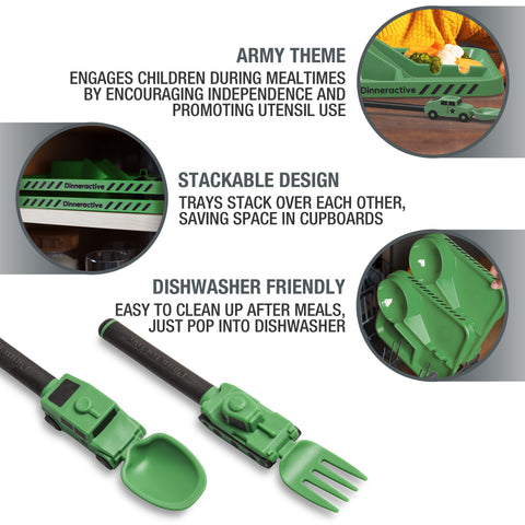 3-Piece Army Themed Meal Set