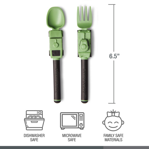 2-Piece Army Themed Utensil Set