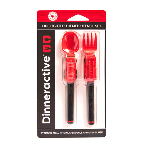2-Piece Firefighter Themed Utensil Set