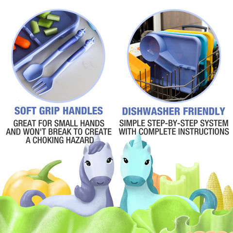 3-Piece Unicorn Themed Meal Set - Dinneractive