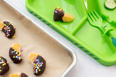 Quick & Fun Snack Idea For Kids: Chocolate-Dipped Tangerines