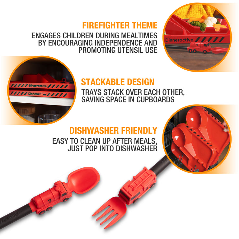 3-Piece Firefighter Themed Meal Set