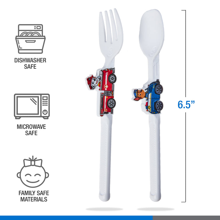 Lalo PAW Patrol Plate & Utensil Set For Kids - Dishwasher Safe Toddler  Dinnerware Set - BPA Free for Over 12 Months - Includes Plate, Ergonomic  Spoon