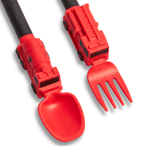 2-Piece Firefighter Themed Utensil Set